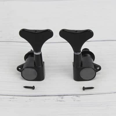 Black 2R2L Bass Guitar Sealed Tuning Pegs Tuners Machine Heads Tuning Key Buttons for Precision Bass Jazz Bass image 2