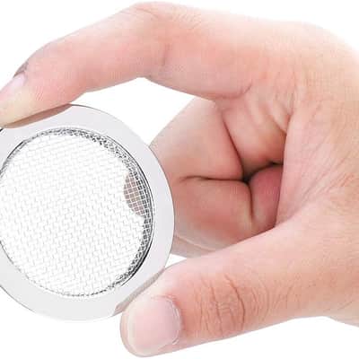 Guitar Sound Hole Cover, Screeching Halt Acoustic Guitar Soundhole Cover Screened Resonator Guitar Sound Hole Cover Inserts Guitar Screen Sound Hole Insert Guitar Parts for Gutiar(Silver) image 3