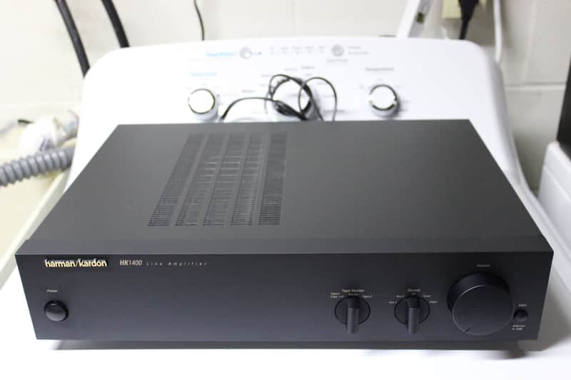 Serviced Harman Kardon HK 1400 Line Amplifier with original box image 1