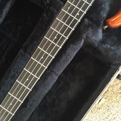 Modulus Quantum 5 1995 Dark Honeyburst with case EMG pickups image 5