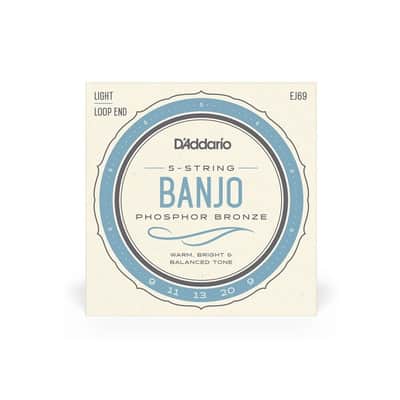 D'Addario 09-20 Regular Light Phosphor Bronze 5 String Banjo Strings - EJ69 image 3