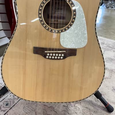 Takamine GD74CE Unison 12-String Acoustic-Electric Guitar - Natural image 4