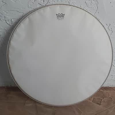 *** JACKPOT! 3x REMO 24" 1960s 1970s 1980s NEW BASS DRUM HEADS (Three) WHITE COATED NOS UNSOLD VINTAGE DEALER Stock! * DIPLOMAT & AMBASSADOR & EMPEROR! image 4