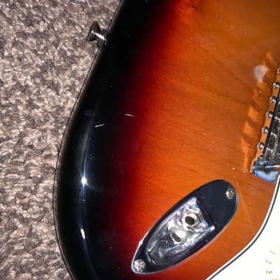 2022 Fender Jimi Hendrix Artist  Series Signature  Stratocaster 3-Color Sunburst electric guitar image 5