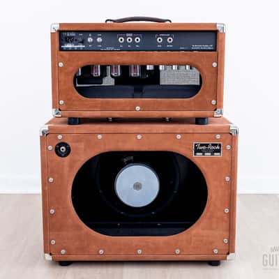 Two-Rock Traditional Clean 100/50 Tube Amp Head & 1x12 Cabinet, Tobacco Suede image 7