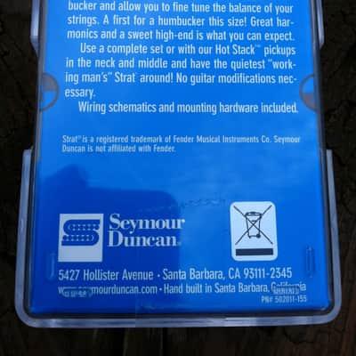 Seymour Duncan SJBJ-1 JB Jr Strat Pickup Middle/Neck WHITE Fender Stratocaster image 2