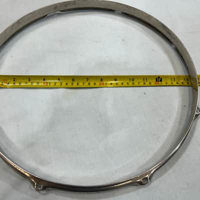 Ludwig 14"/8 lug Stick Chopper Steel Hoop (TDG-HP-1166) 50's - nickel plated image 1