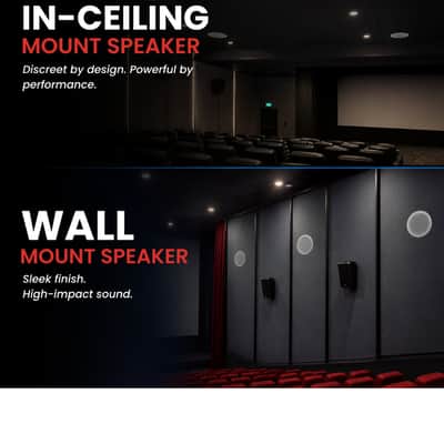 5 Core 6.5 Inch In-Ceiling In-Wall Speaker 360W 2-Way Pair Flush Mount House Home Theater Speakers image 10