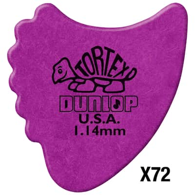 414R114 Tortex Fin 1,14mm Sachet de 72 Dunlop image 1