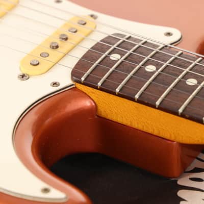 Fender 1991 ST-62 Stratocaster Reissue MIJ Burgundy Mist Metallic Matching Headstock image 14