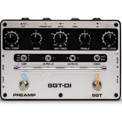 Ampeg SGT-DI Premium Bass Preamp & DI Pedal | Iconic Bass Rig Stompbox image 1