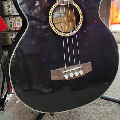 Michael Kelly Firefly Acoustic Bass - Used - Clear Black finish w/ Hardshell Case image 3