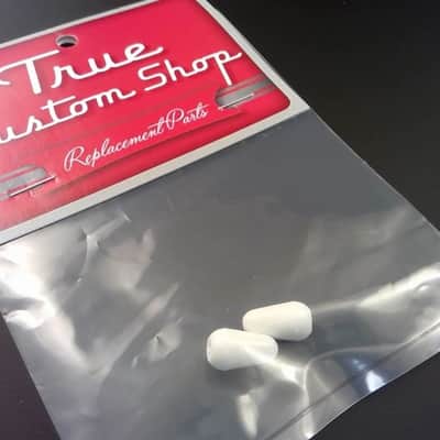 True Custom Shop® 2 White Switch Tips for Fender Strat Stratocaster USA & Import Switches image 2