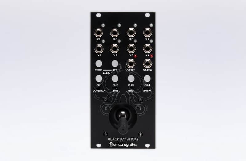 Black Joystick2 by Erica Synths - 4 channel recordable Joystick controller image 1
