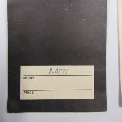 Gibson A-40N Mandolin 3 piece Hang Tag set. 1960-1969 image 5