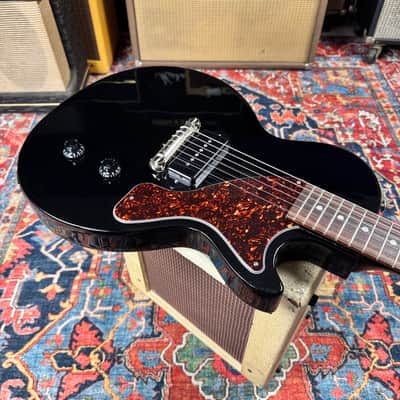 *6.87 lb* Les Paul Junior 2022 Ebony Dog Ear P90 image 12