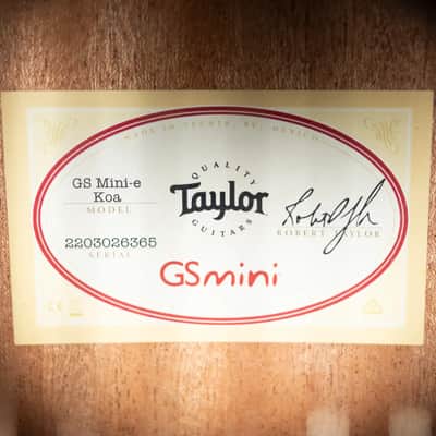 Taylor GS Mini-e Koa Acoustic/Electric Guitar with Gig Bag image 13