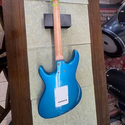 Assassin Stratocaster style electric guitar. - Blue Sparkle. image 12