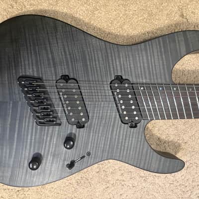ESP LTD M-1007 MS Multi-Scale 2019 - See Thru Black Satin image 13