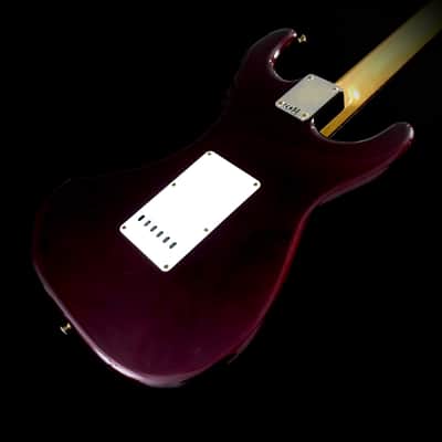 LEFTY! Custom Vintage Relic NOS Red Metallic ST72 Reverse Gold Hardware Gibson Conversion 24.75” Scale HSC image 21