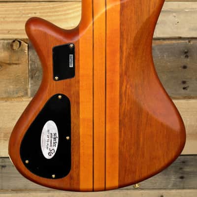 Schecter Stiletto Studio-4 FL 4-String Fretless Bass Honey Satin image 3