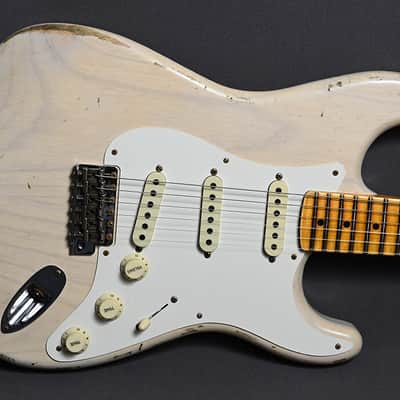 Fender Custom Shop Stratocaster 1957 Relic Aged White Blonde image 1
