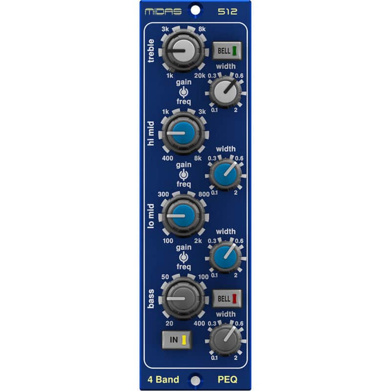 配信機器・PA機器・レコーディング機器 MIDAS 512 4BandEQ Midas 512 500-Series Parametric Equalizer | FrontEndAudio.com