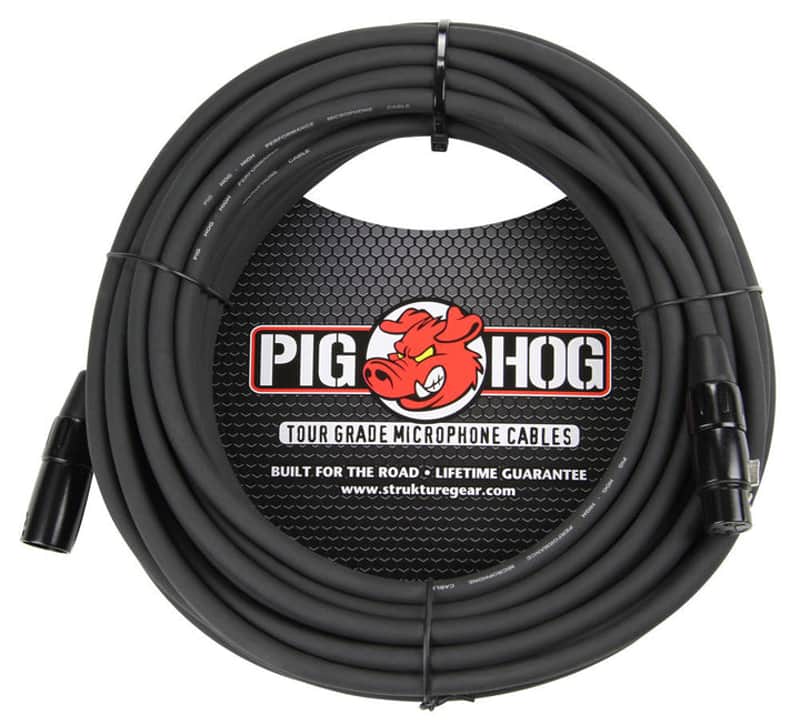 Pig Hog PHM High Performance 8mm XLR Microphone Cable - 50' image 1