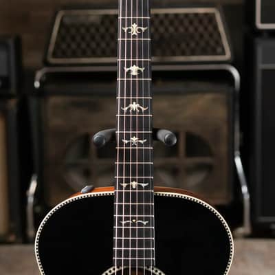 Taylor Custom Shop 2024 Grand Concert 12-Fret Acoustic/Electric - Black Top Mahogany/Mahogany with Hardshell Case image 6