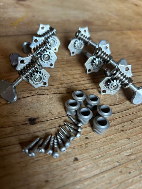 Grover Sta-Tite open back Tuners circa 1950 - Nickel image 1