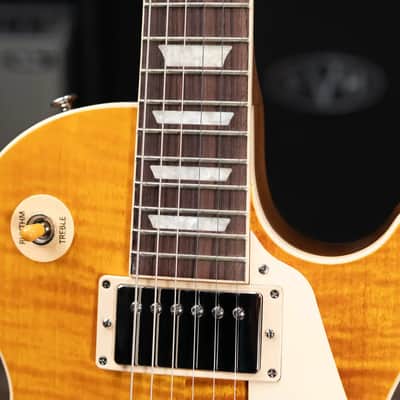 Gibson Les Paul Standard 50s Figured Top Electric Guitar - Honey Amber with Hardshell Case image 9