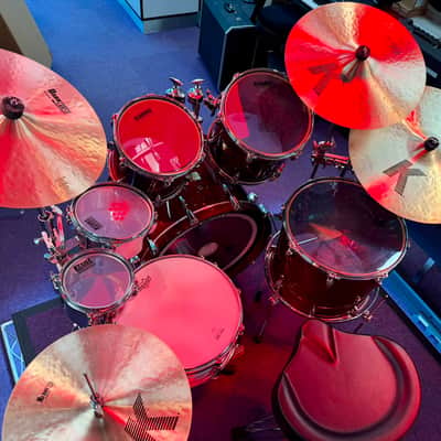 Yamaha Yamaha Birch Custom Absolute Drum Kit Wine Red - Wine Red imagen 4
