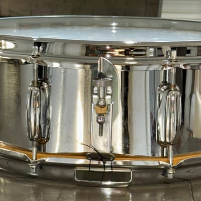Slingerland Festival snare drum with case and accessories 70s - chrome image 4