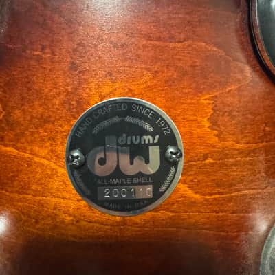 DW Collector's Series 5 Piece Drum Set in Tobacco Burst w/Cases image 4