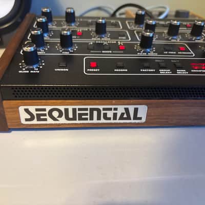 Sequential Prophet-5 Desktop 5-Voice Polyphonic Synthesizer 2021 - Present - Black with Wood Sides image 3