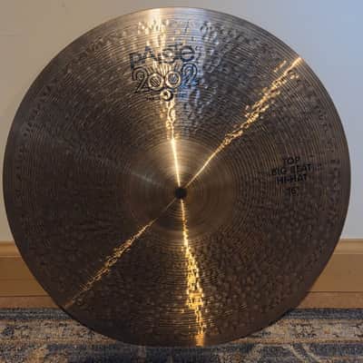 Paiste 16" 2002 Black Big Beat Hi-Hat Cymbals (Pair) 2016 - Present - Traditional image 3