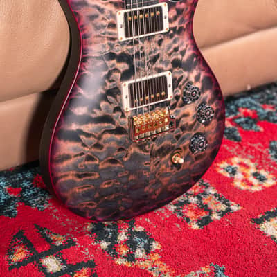 PRS Wood Library DGT 10 Top in Satin Purple Charcoal Wrap Burst image 3