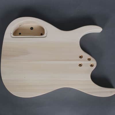Flamed Top Semi-Hollow Super Strat Style Electric Guitar DIY Kit – F-Hole – Unfinished Build Kit image 7