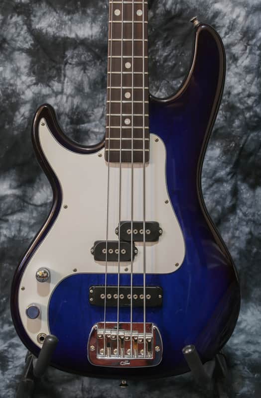 Left Handed G&L SB-2 Bass USA 2014 Blueburst Lefty image 1