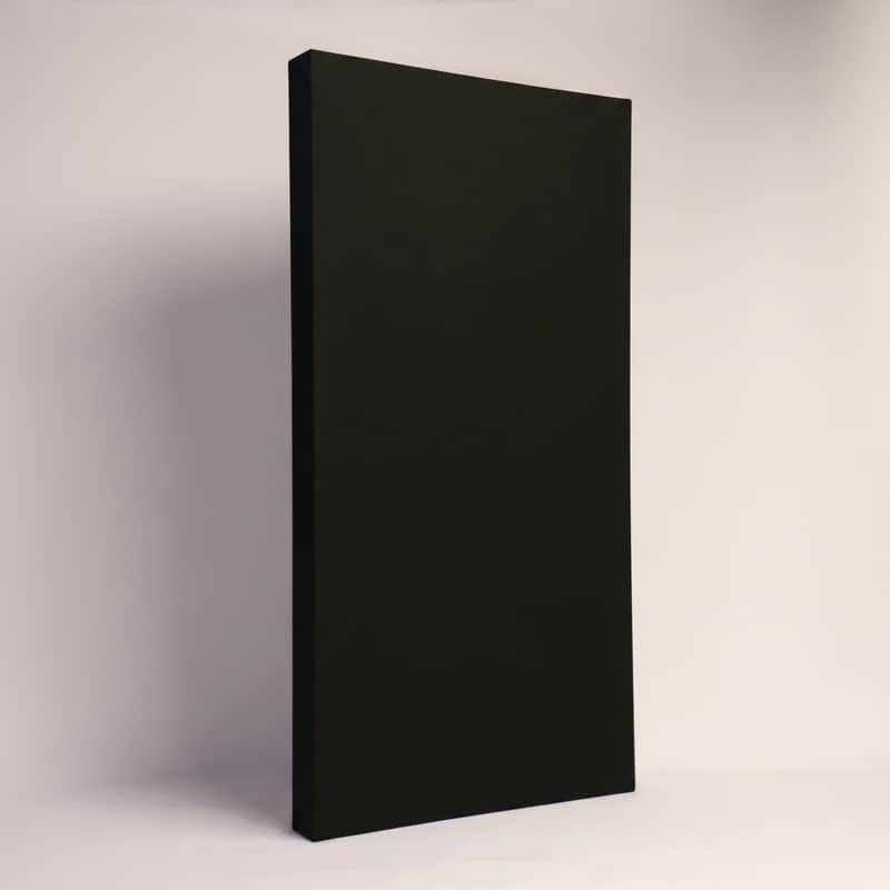 Acoustic Wall Panel | Black | Professional Sound Absorbing Panel | Recording Studio, Home Studio, Mixing Room, Mastering Suite, Podcast Studio, Home Theater, Broadcast Studio, Streaming Room, Office & Vocal Booth | Made in USA image 1
