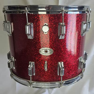 Rogers Dyna-Sonic 15x12 Marching Tenor Drum Late 1960s - Red Sparkle image 2