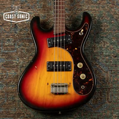 1970s Guyatone EB-3 Short Scale Bass made in Japan, mosrite style