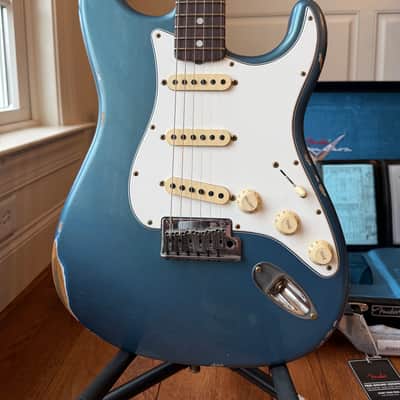 2026 Fender Custom Shop Stratocaster Pro W25 Relic - Aged Lake Placid Blue image 2