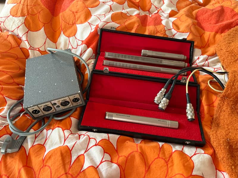 4 ( four ) Sennheiser MKH microphones + PSU / SUPERB sound!! image 1