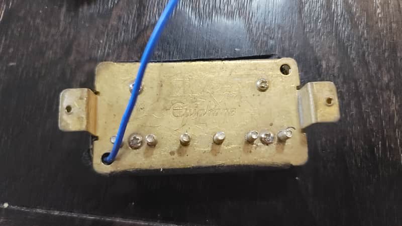 Epiphone Humbucker Pickup with Epiphone backplate - Black image 1