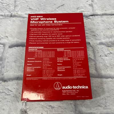 Audio Technica Pro 88-R35 VHF Wireless Microphone System image 2