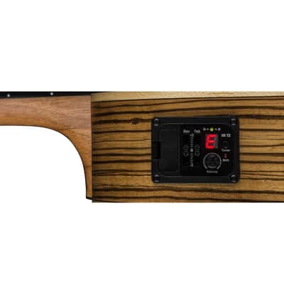 Luna High Tide Tenor A/E Zebrawood Ukulele image 3