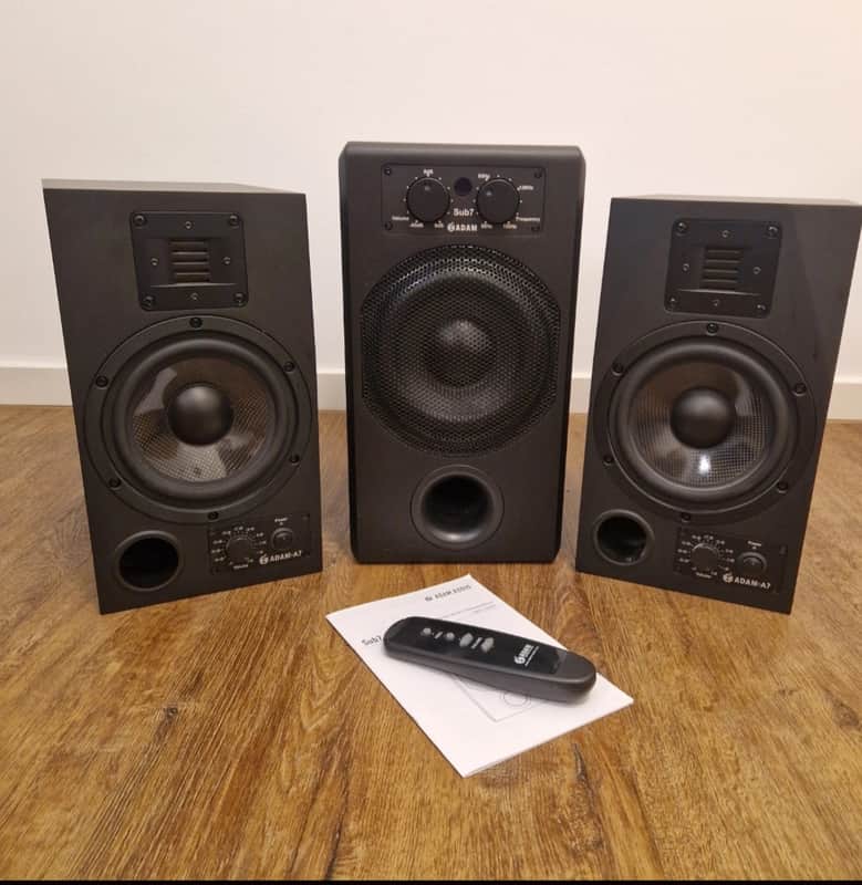 ADAM Audio 2× A7 plus Sub7 - Black image 1