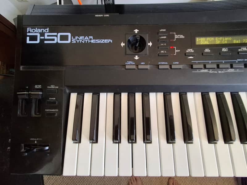 Roland D-50 61-Key Linear Synthesizer 1987 - 1992 - Black image 1