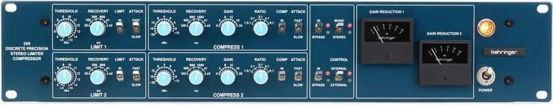 Behringer 369 2-channel Rackmounted Stereo Compressor image 1